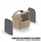 Spartan Armor Level 3A Soft Armour Front & Back for Warrior Assault DCS Plate Carrier 10.5 in. x12 in.